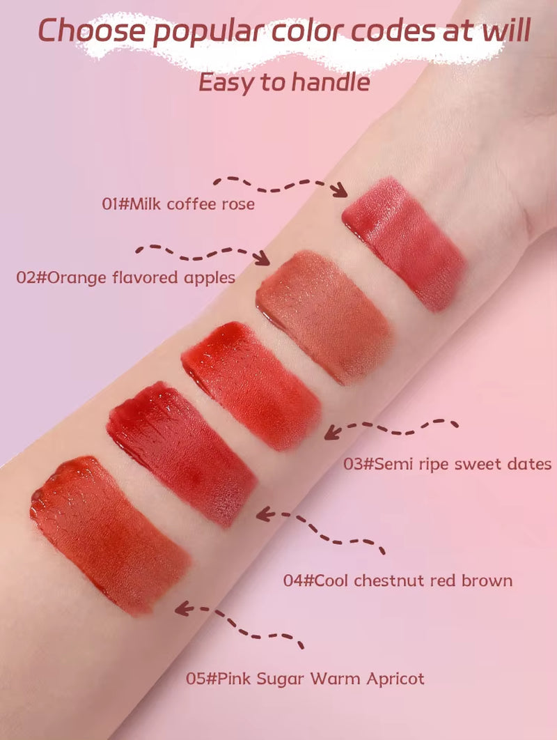 MAXFINE Lip Glaze — High-Pigment, Moisturizing, Waterproof, Non-Sticky