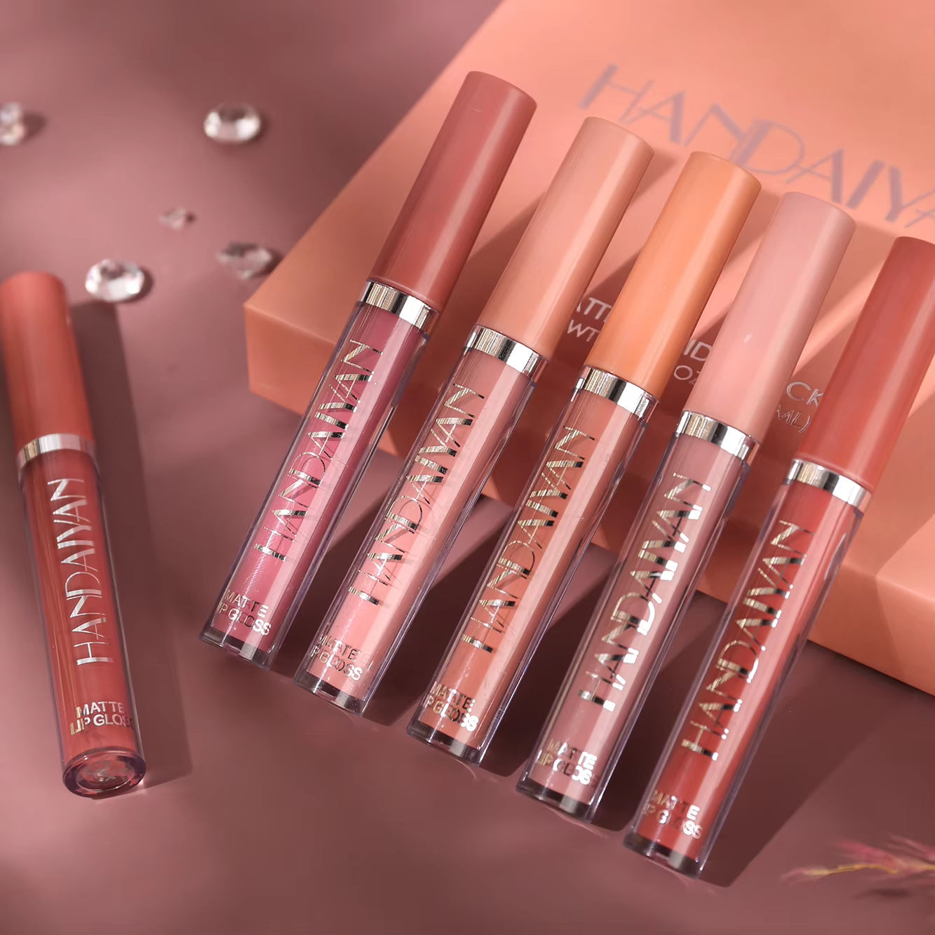 6-Piece Matte Liquid Lipstick Set – Long-Lasting, Non-Stick, Fade-Resistant Lip Gloss Gift Box