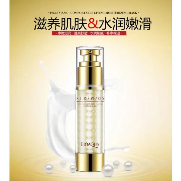 BIOAQUA Hydrolyzed Pearl Facial Essence Emulsion Hydrating Skin Care Serum 35g, 60g