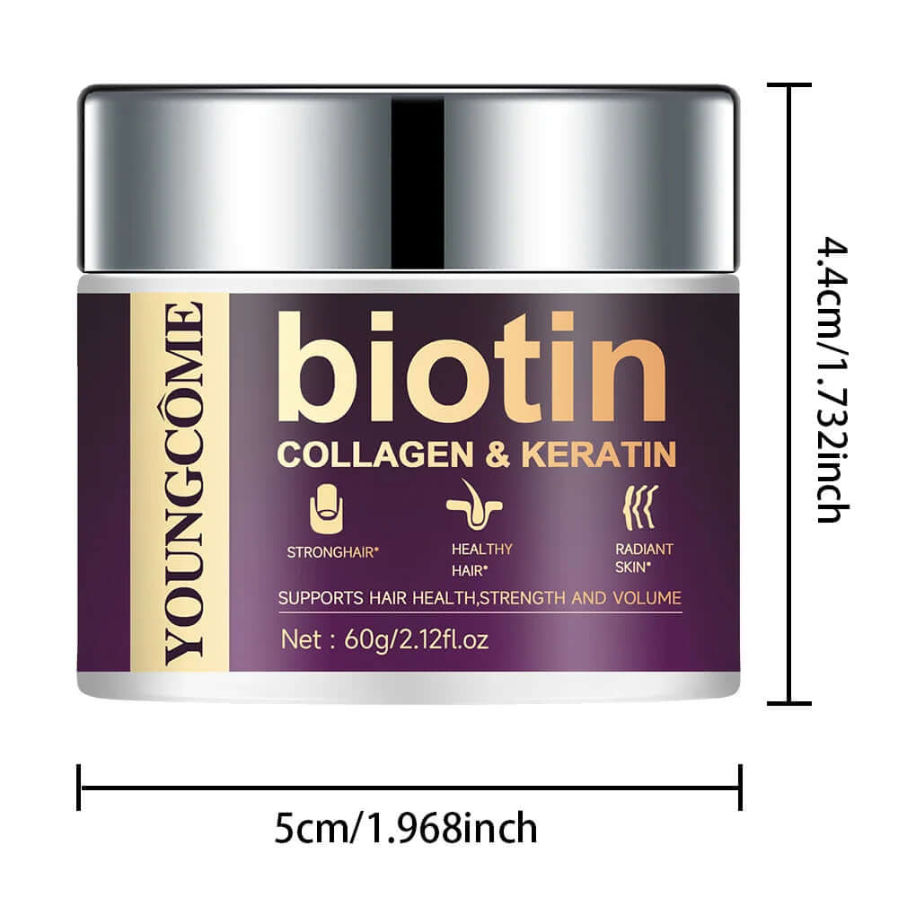 YOUNGCOME Biotin Moisturizing Hair Mask — With Collagen & Natural Keratin 30g