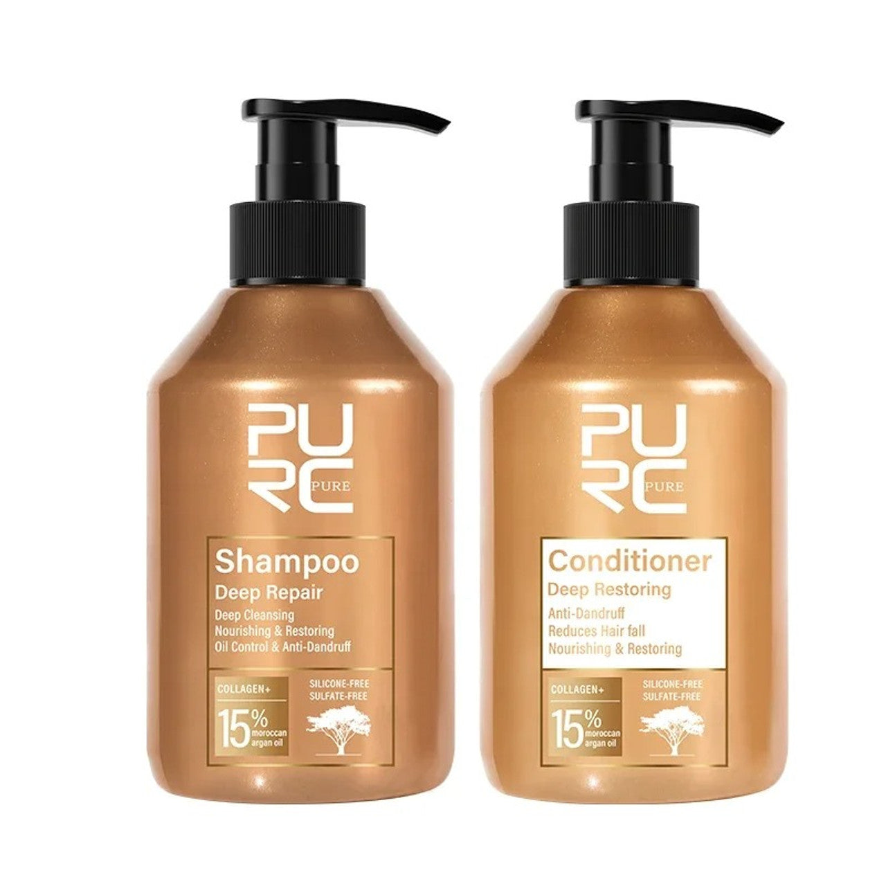 PURC Morocco Argan Oil Shampoo & Conditioner Set