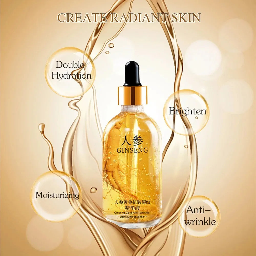 Gold Foil Hyaluronic Acid & Niacinamide Face Serum — Anti-Aging Hydration, Brightening & Smoothing 100 ml