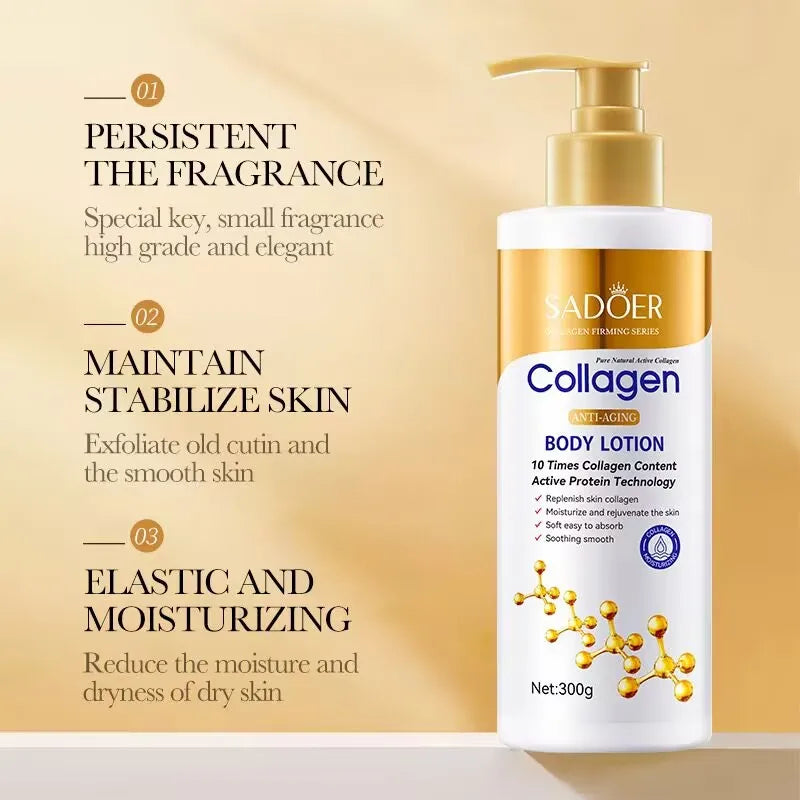 SADOER Collagen Face & Body Cream — Spa-Size Hydration for Smoother, Firmer-Looking Skin 313ml