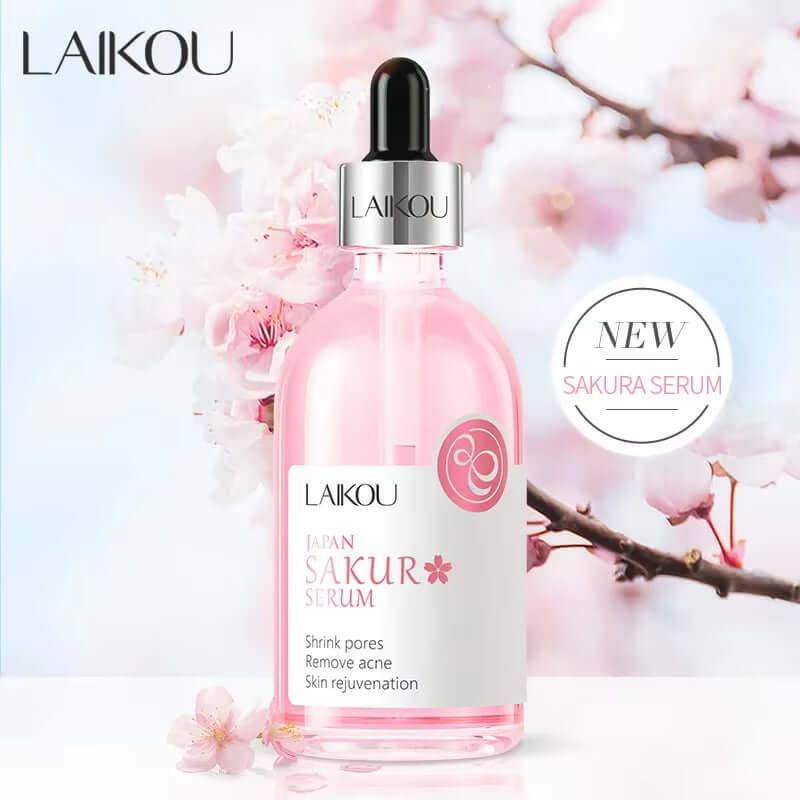 LAIKOU Hydrating Facial Serum — Sakura (Cherry Blossom) or Rose Essence 100ml