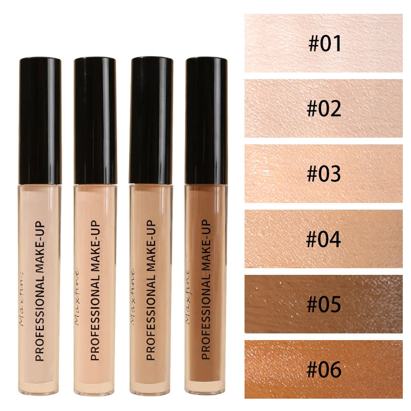 MAXFINE Long-Wear Concealer — 6 Shades, Lightweight, Oil-Control, Brightening