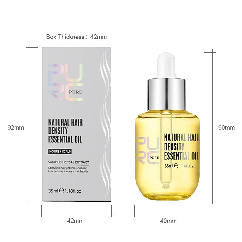 PURC Ginger Hair Growth Oil — Lightweight Scalp Serum for Fuller-Looking Hair 35ml