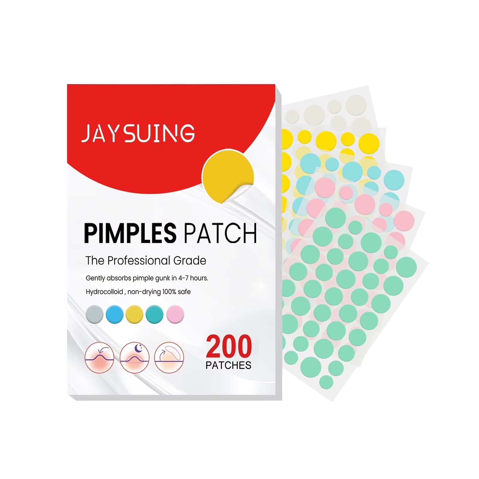 OUHOE Invisible Acne Patches – Waterproof Pimple Stickers for Acne, Spots & Redness 240pcs