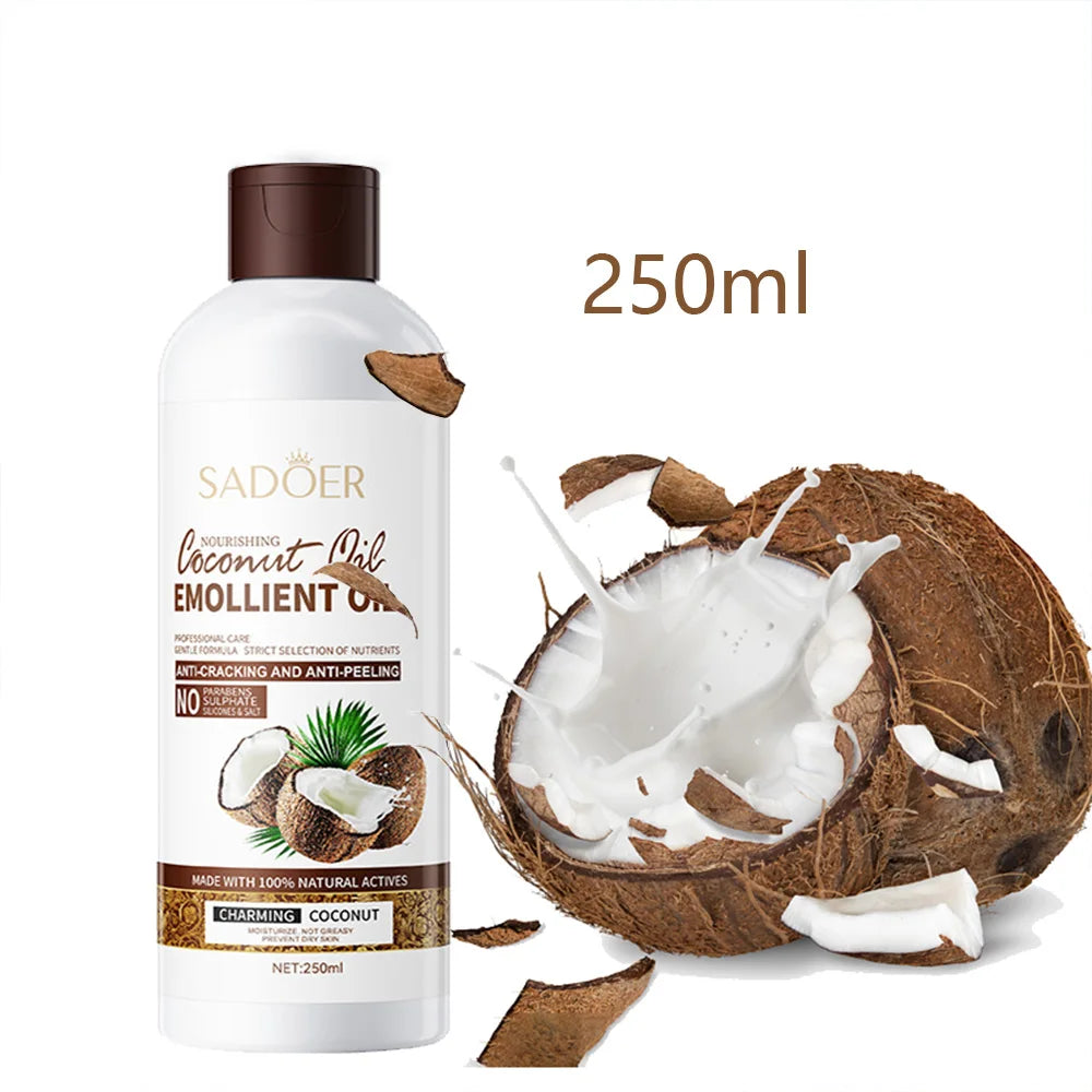 Coconut Oil Moisturizing Body & Hair Oil – Deep Hydration for Skin & Hair Care (250ml)