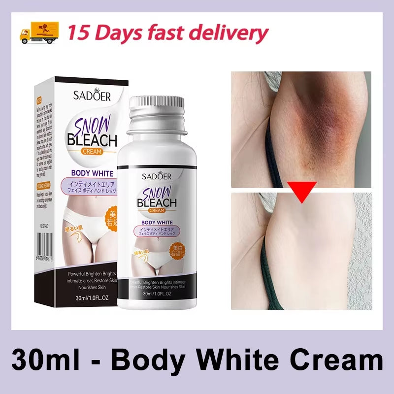 Body Whitening Cream Underarms Legs Knees Elbows Private Parts Brightening Underarm Cream Remove Dark Spots Bleaching Skin Care