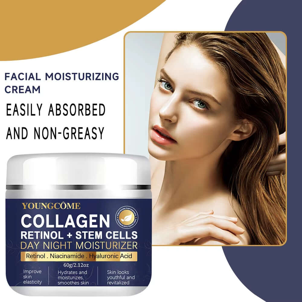 YOUNGCOME Collagen & Hyaluronic Acid Night Treatment — Anti-Wrinkle, Moisturizing, Brightening (30g / 60g / 100g) — collagen & hyaluronic acid night treatment for anti-wrinkle care, deep hydration & brightening | Anti-Aging Skin Care | Beauty & Health,Fac