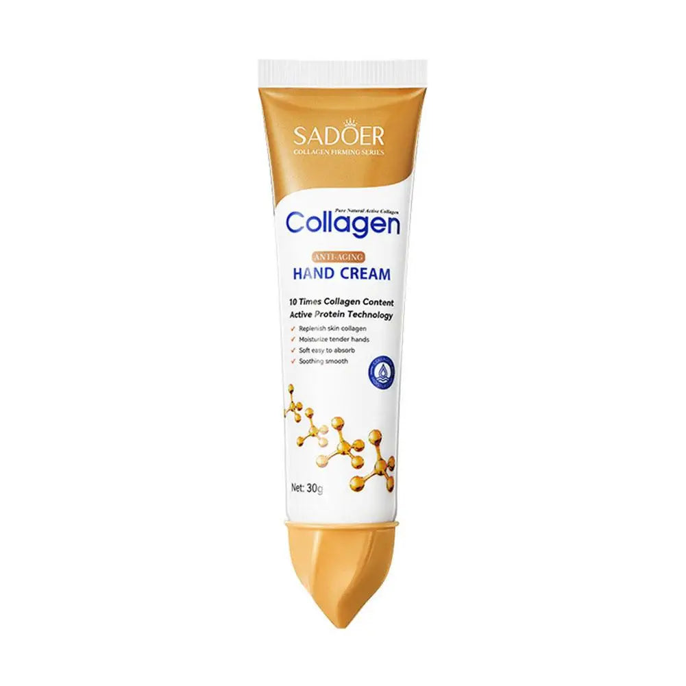 3Pcs*30G Collagen Hand Cream Skin Soften Nourish Moisturizing Korean Skin Care Cracked Repair Products