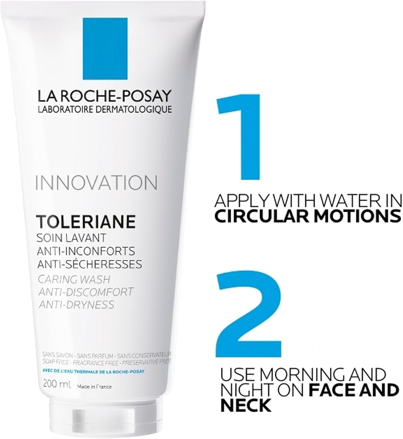 La Roche-Posay Toleriane Cleanser 200Ml, Caring Wash