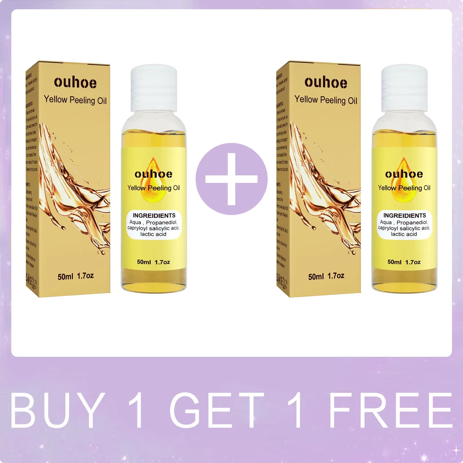 Yellow Peeling Oil — Body Exfoliating Oil for Smoother, Brighter-Looking Skin 50ml | Skin Care Masks & Peels | Dolcie Care