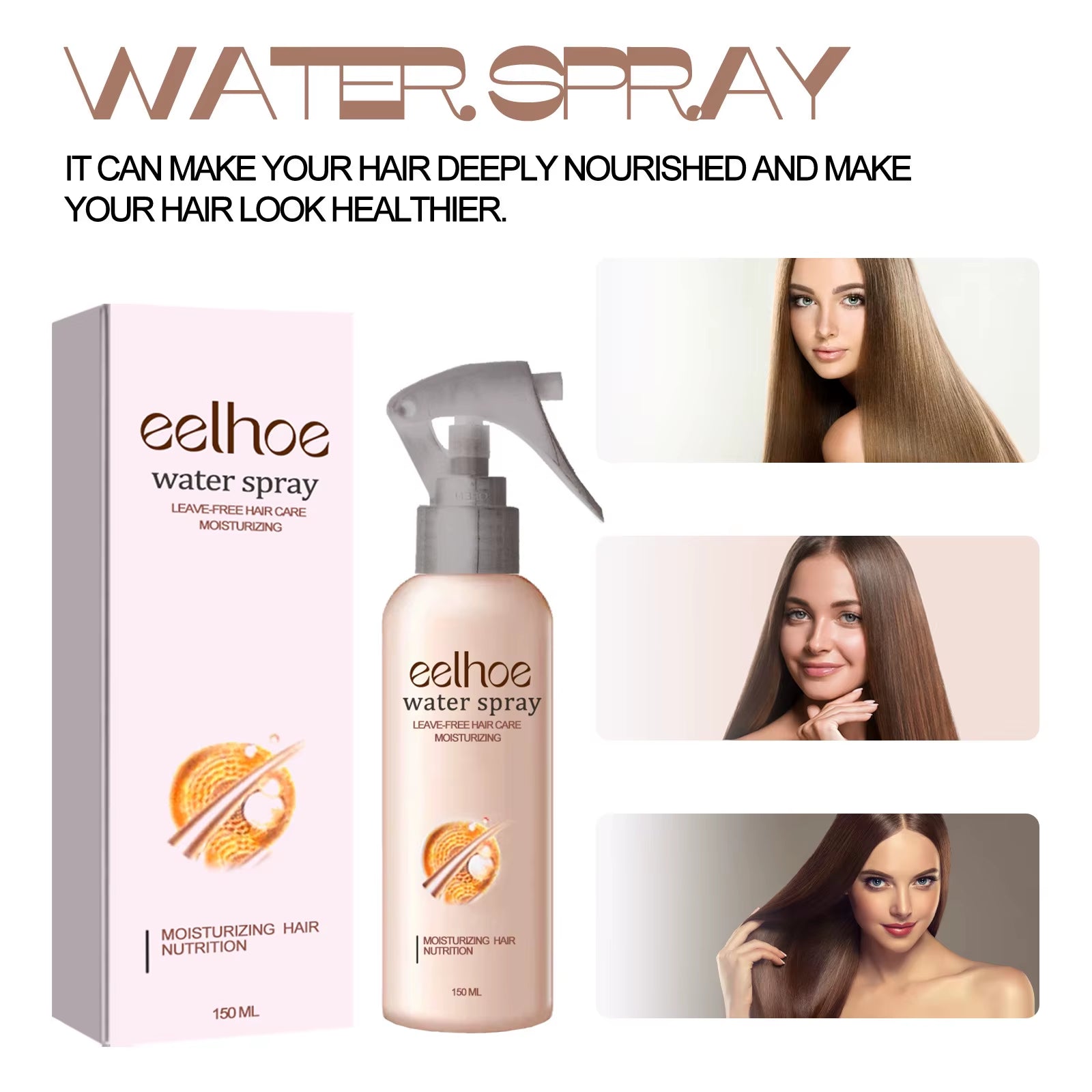 Hair Repair Spray Essential anti Frizz Spray Smoothing Hair Straighten Serum Scalp Treatment Nourishing Hair Spray 150Ml