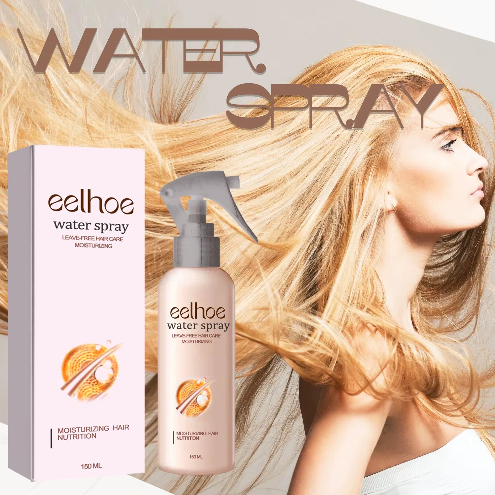 Hair Repair Spray Essential anti Frizz Spray Smoothing Hair Straighten Serum Scalp Treatment Nourishing Hair Spray 150Ml