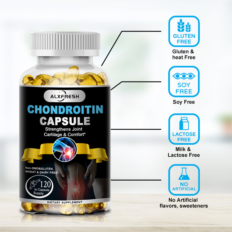 Alxfresh Glucosamine Chondroitin MSM with Turmeric & Vitamin D – Joint Support, Bone Health, Mobility & Calcium Absorption Supplement