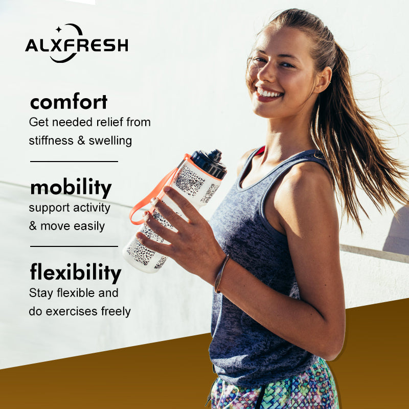 Alxfresh Glucosamine Chondroitin MSM with Turmeric & Vitamin D – Joint Support, Bone Health, Mobility & Calcium Absorption Supplement