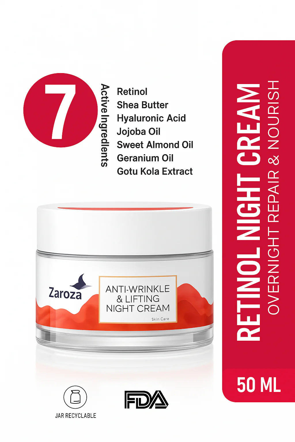Retinol Moisturizing Night Face Cream anti Dark Spot anti Wrinkle Lifting Night Cream
