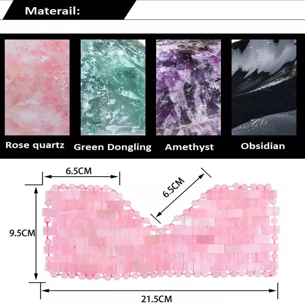 Rose Quartz Jade Eye Mask Facial Cooling Mask Massage Relaxation Beauty Spa Sleep Care Tool Jade Sleep Eye Mask Blindfold