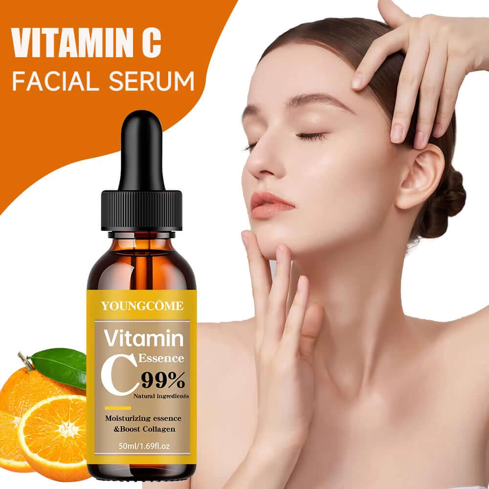 Vitamin C & Hyaluronic Acid Face Serum — Brightening, Hydrating & Smoothing (30 ml / 50 ml) — vitamin C & hyaluronic acid serum for brightening, hydrating & smoothing | Face Serums | Beauty & Health,Face Care,Skin Care | Dolcie Care