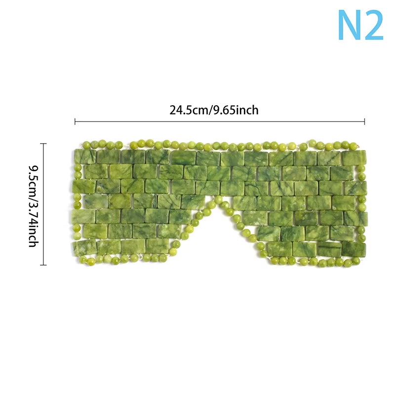 Natural Jade Eye Mask Massager Cooling Jade Eye Mask Eye for Eye Relax Sleep Massager Mask Tools Mask Care Stone Face Sleep