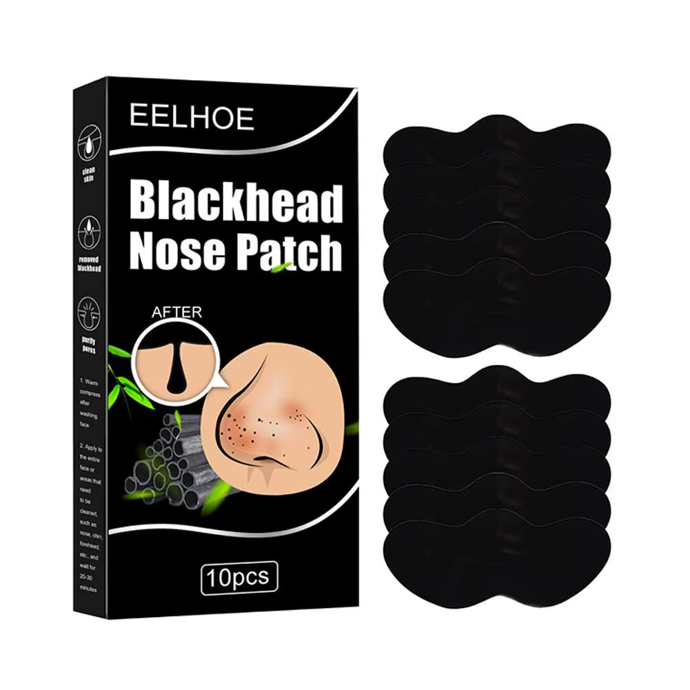 10Pcs Blackhead Remove Mask Nasal Strips Shrink Cleansing Pore Nose Black Head Remove Stickers Skin Care Mask Patch Unisex