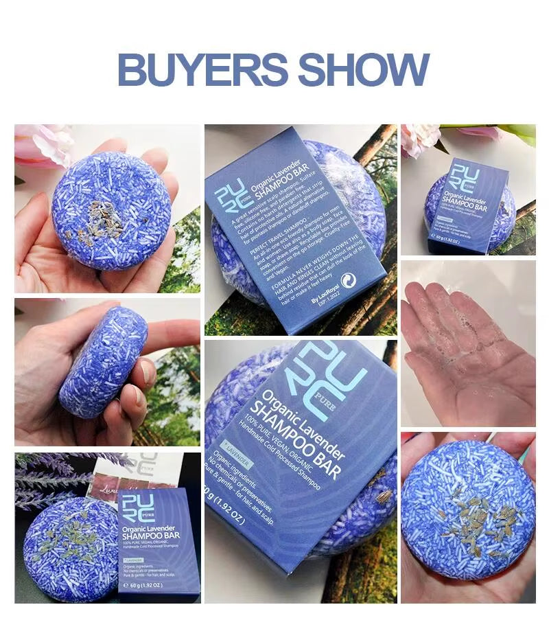 Lavender Shampoo Bar Smoothing Hair Conditioner Scalp Treatment Hair Care