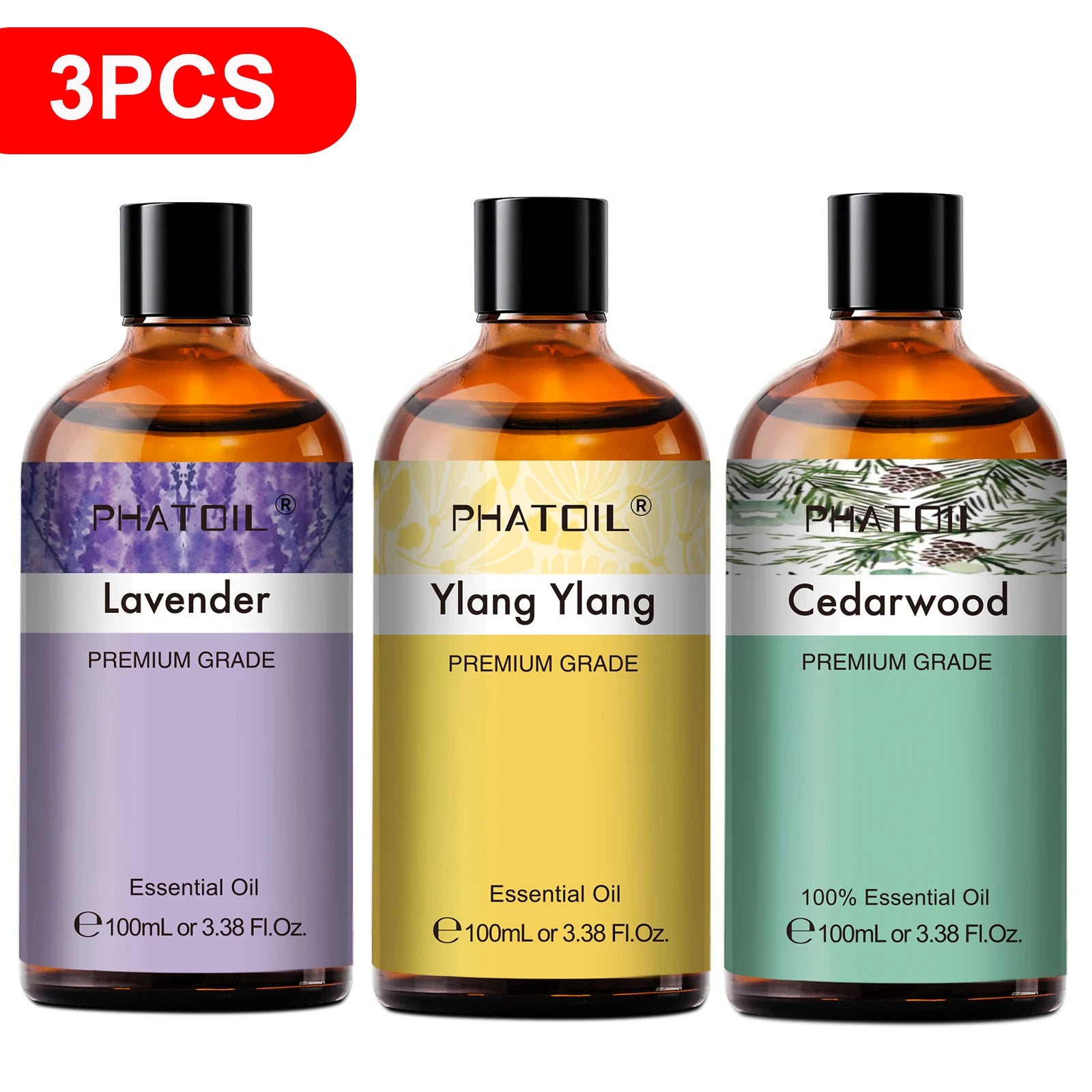 100Ml Natural Essential Oil for Aromatherapy Lemongrass Eucalyptus Lavender Peppermint Fragrance Essential Oils