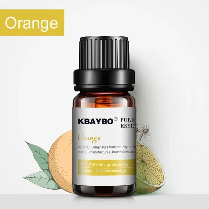 Essential Oils for Diffuser, Aromatherapy Oil Humidifier 6 Kinds Fragrance of Lavender, Tea Tree, Rosemary, Lemongrass, Orange