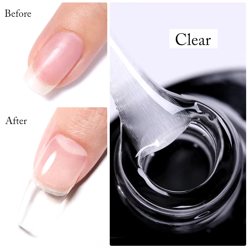 7Ml Nude Crystal Rubber Base Gel Natural Color Semi Permanent Soak off UV LED Gel Nail Art Varnish