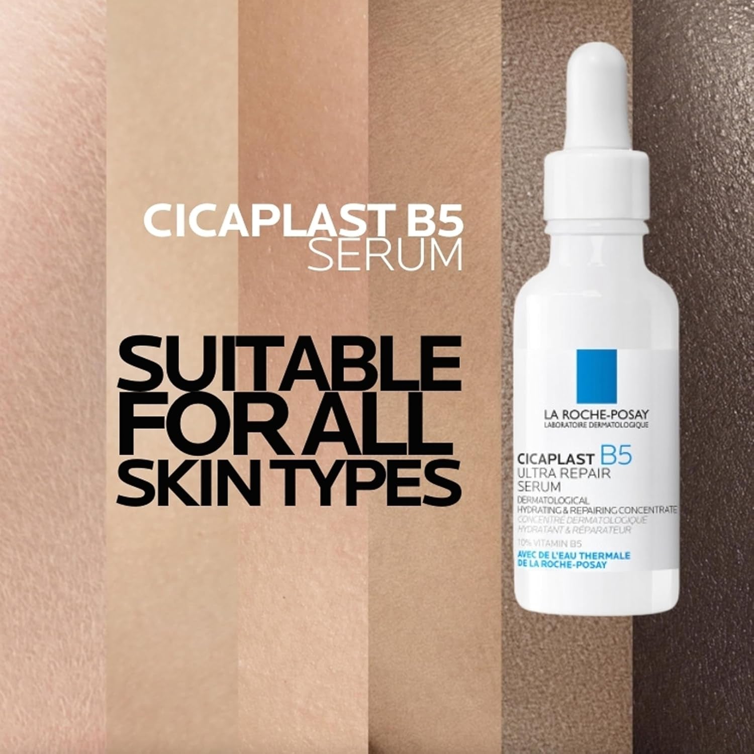 La Roche-Posay Cicaplast B5 Ultra Repair Serum 30Ml, Suits Dry Sensitive Skin, Dermatological, Hydrating, Fragrance Free