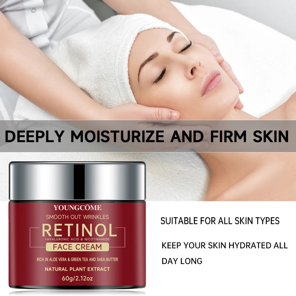 Retinol Lifting & Firming Night Cream — Smoothing, Brightening & Moisturizing (30g / 60g) — retinol night cream for lifting, firming, smoothing & overnight hydration | Face Serums | retinol, night cream, lifting, firming, smoothing, brightening, moisturiz