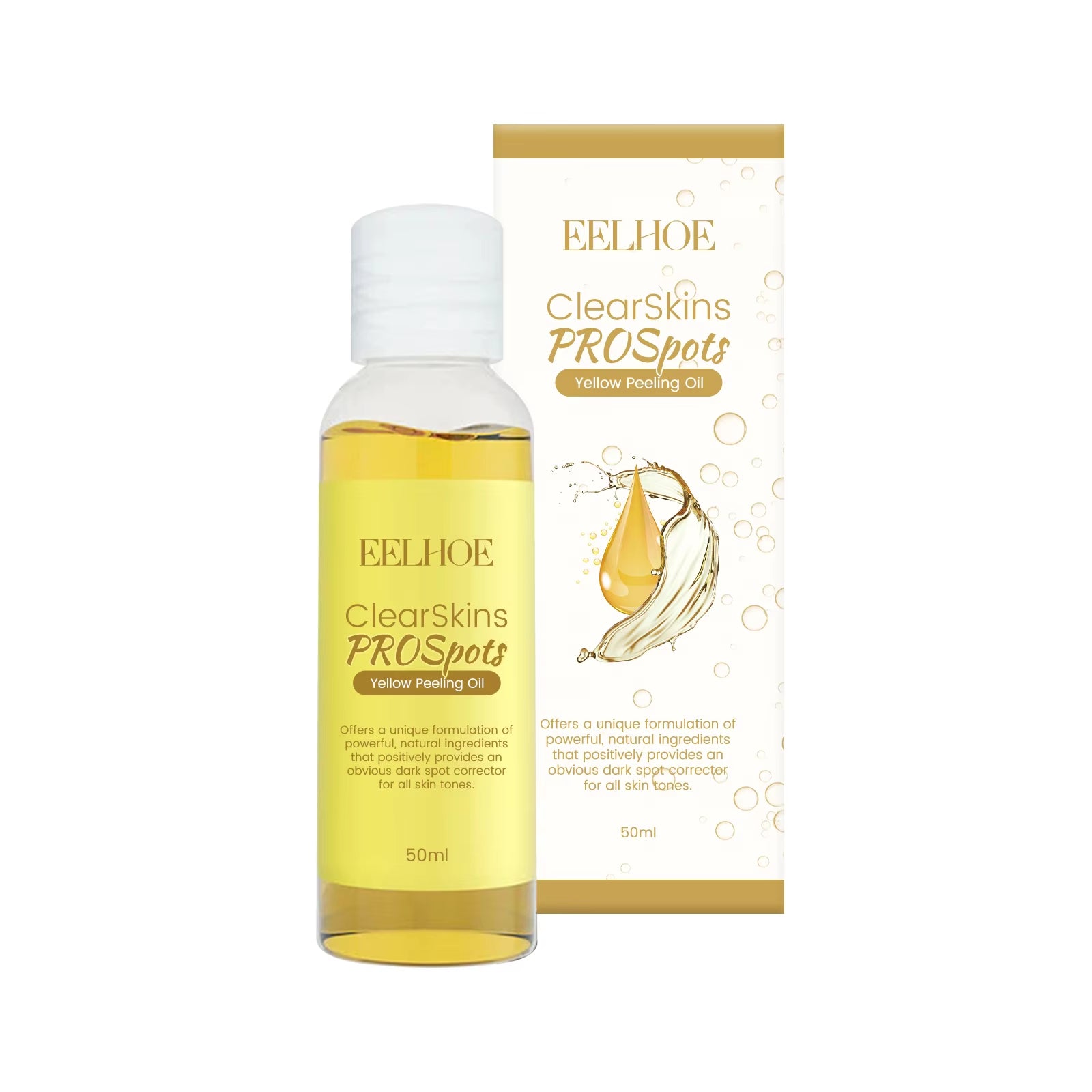 Yellow Peeling Oil — Body Exfoliating Oil for Smoother, Brighter-Looking Skin 50ml | Skin Care Masks & Peels | Dolcie Care
