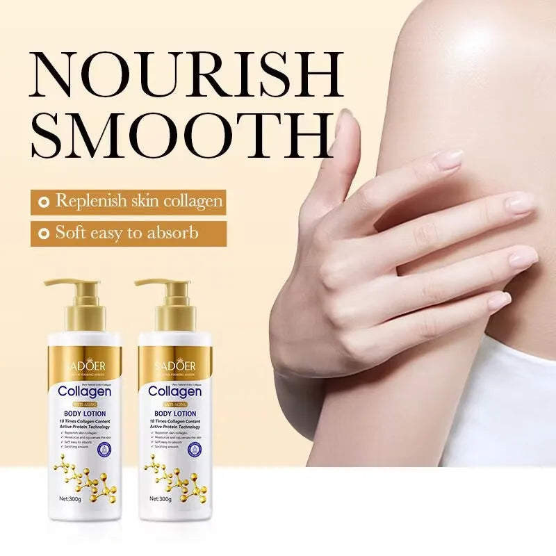 SADOER Collagen Face & Body Cream — Spa-Size Hydration for Smoother, Firmer-Looking Skin 313ml | Anti-Aging Skin Care | Dolcie Care