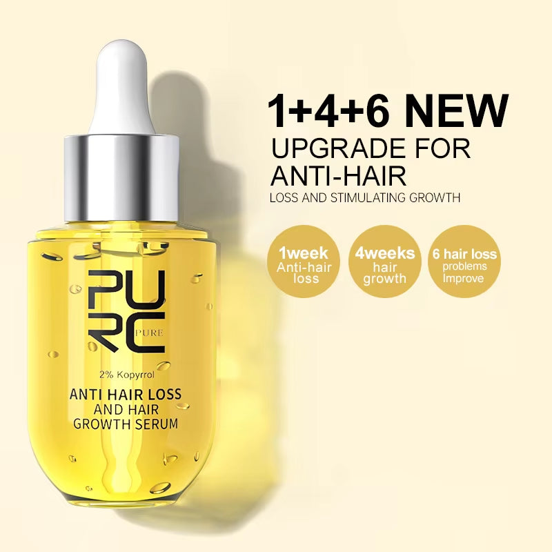 Hair Growth Serum for Men Women Ginger Hair Regrowth Thicken Thinning Hair Loss Treatment Hair Care
