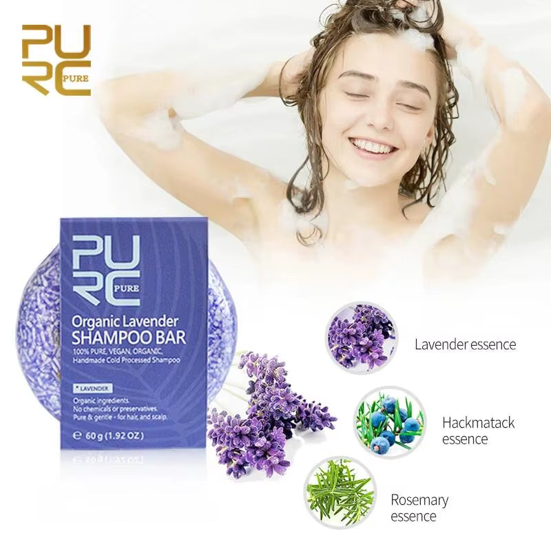 Lavender Shampoo Bar Smoothing Hair Conditioner Scalp Treatment Hair Care