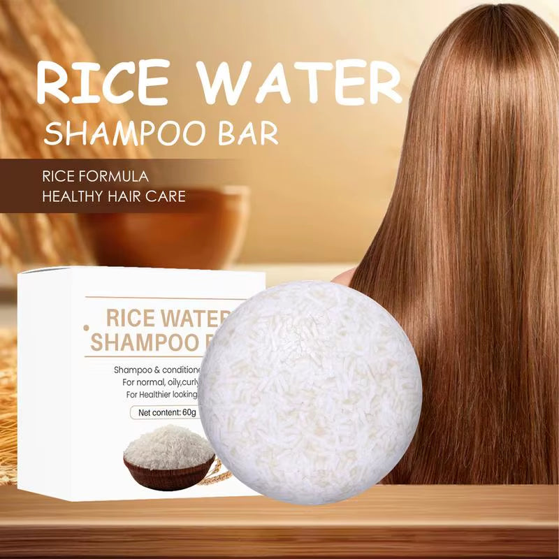 Rice Water Shampoo Bar — Oil Control, Shine & Fuller-Looking Hair 60g | Shampoo | Dolcie Care