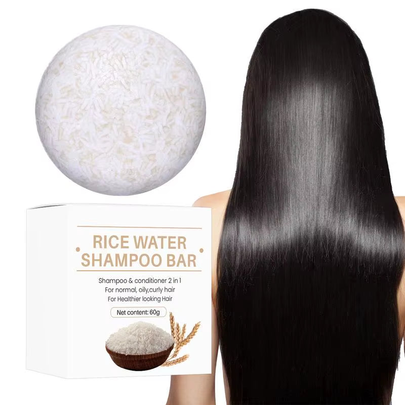 Rice Water Shampoo Bar — Oil Control, Shine & Fuller-Looking Hair 60g | Shampoo | Dolcie Care