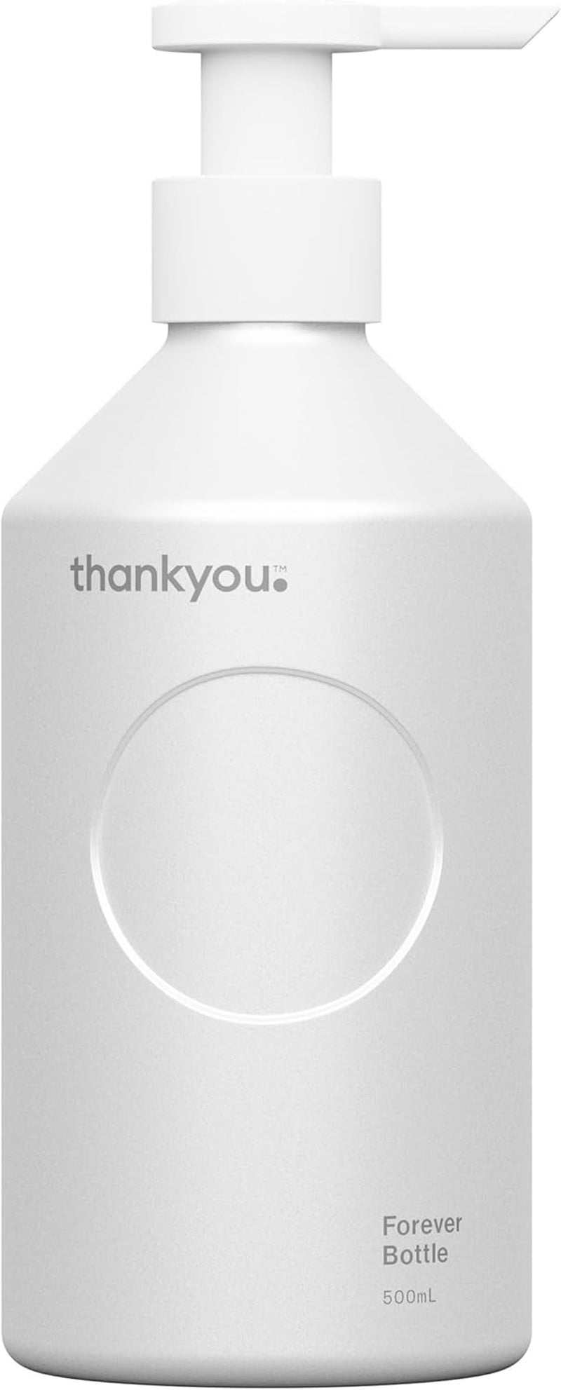 Forever Pump Bottle, 500 Ml Capacity, White Aluminium
