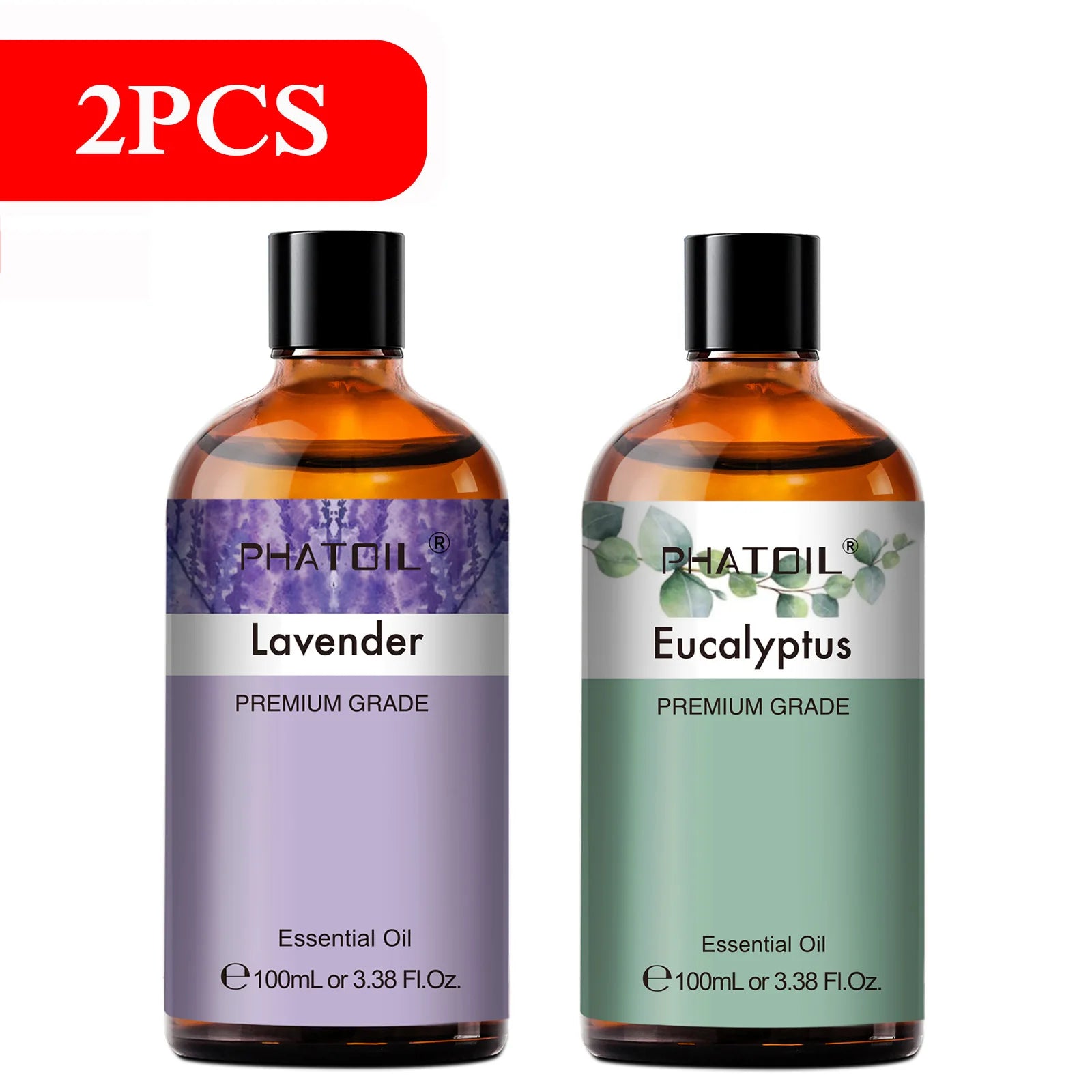 100Ml Natural Essential Oil for Aromatherapy Lemongrass Eucalyptus Lavender Peppermint Fragrance Essential Oils