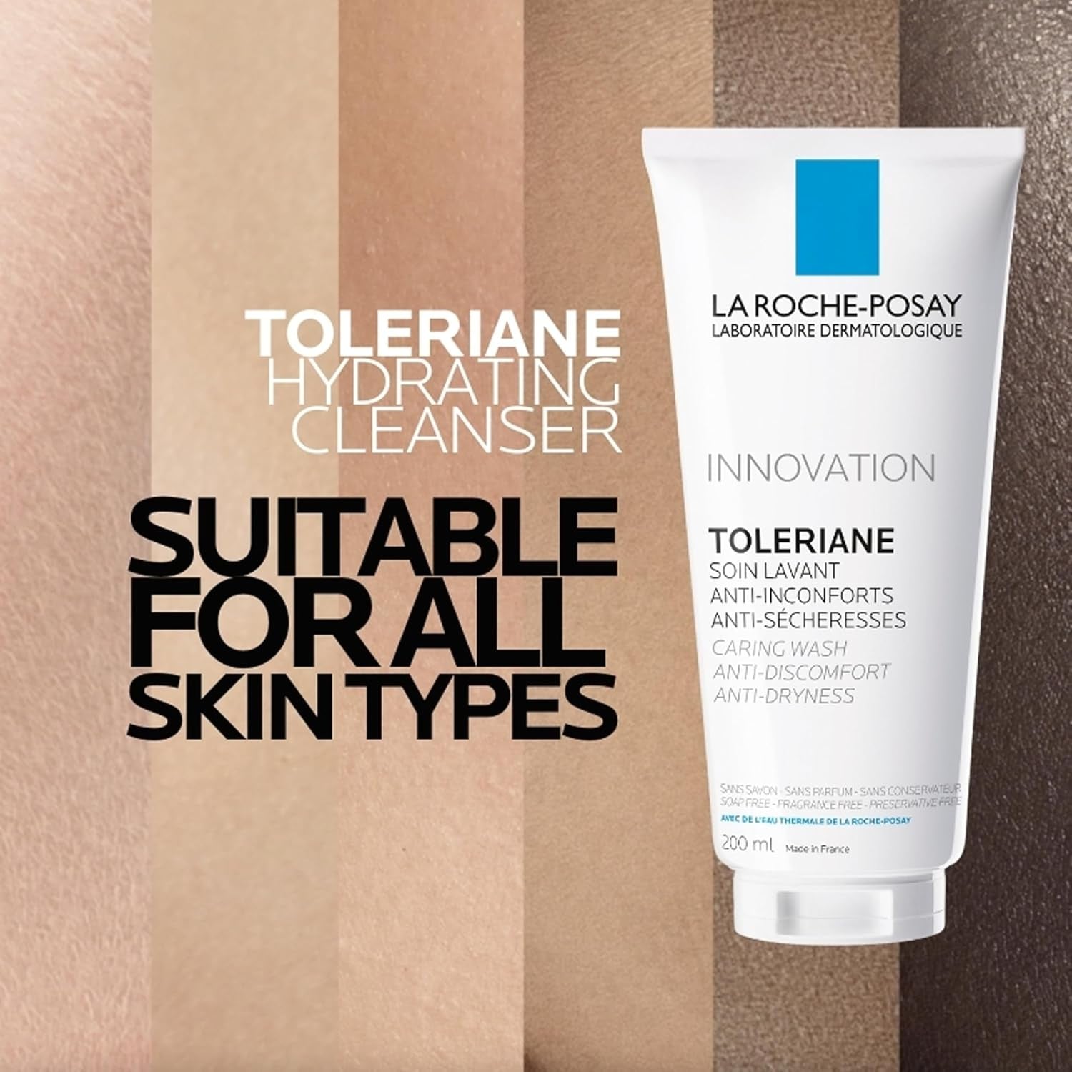 La Roche-Posay Toleriane Cleanser 200Ml, Caring Wash