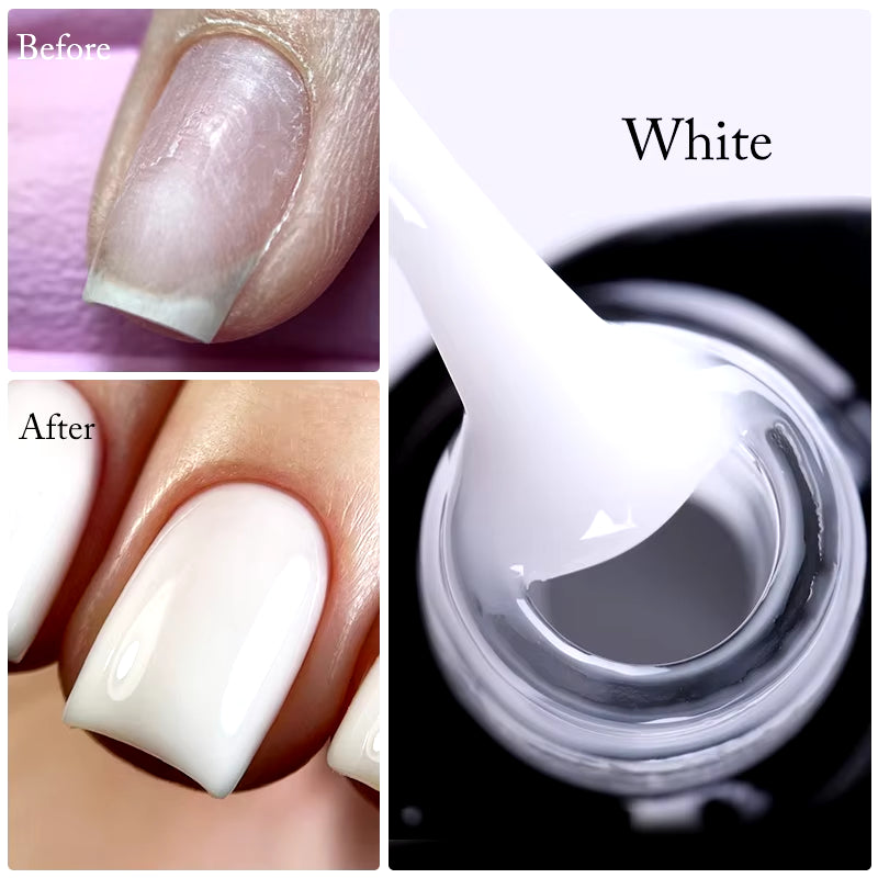 7Ml Nude Crystal Rubber Base Gel Natural Color Semi Permanent Soak off UV LED Gel Nail Art Varnish