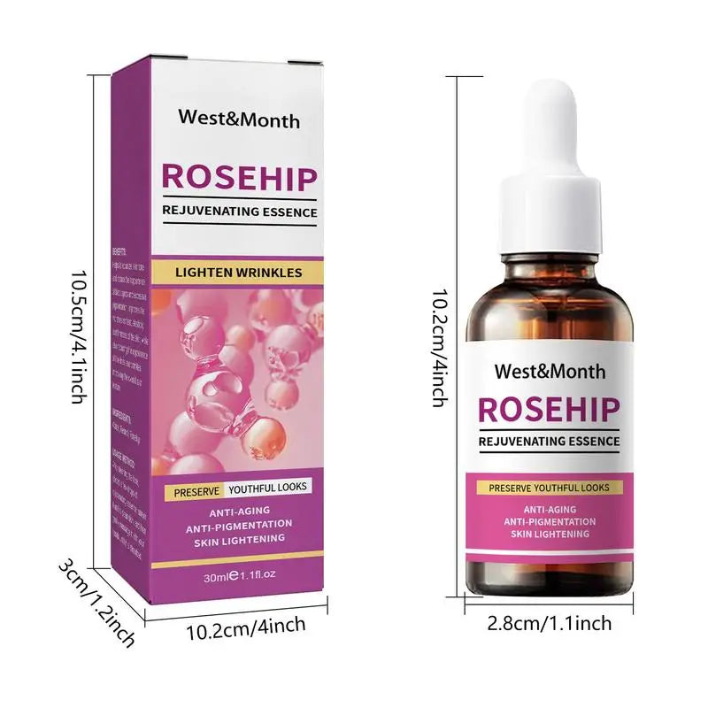 Rosehip Seed Oil Serum — Hydrating, Brightening & Smoothing 30ml — rosehip seed oil serum for hydrating, brightening & smoothing | Face Serums | Beauty & Health,Face Care,Skin Care | Dolcie Care