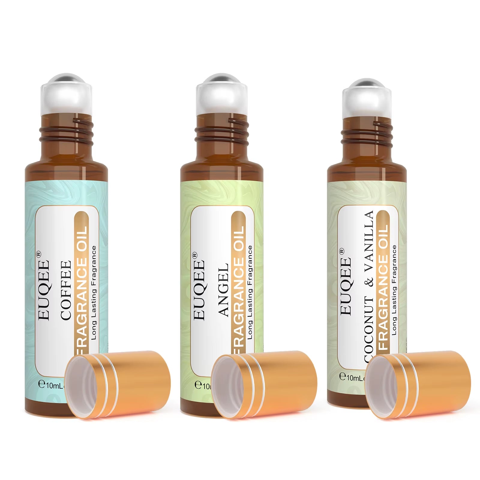 10Ml Women'S Roller Fragrance Oil-Coconut Vanilla Bubble Gum Bright Crystal Bombshell Midnight Rose Angel Aroma Oil