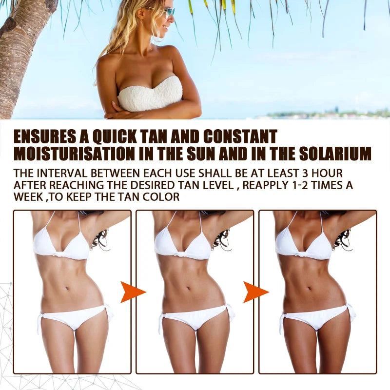 Self Spray Tan Natural Ning Oil Mousse Gradual Face Body Quick Dry Ning Moisturiser 30Ml