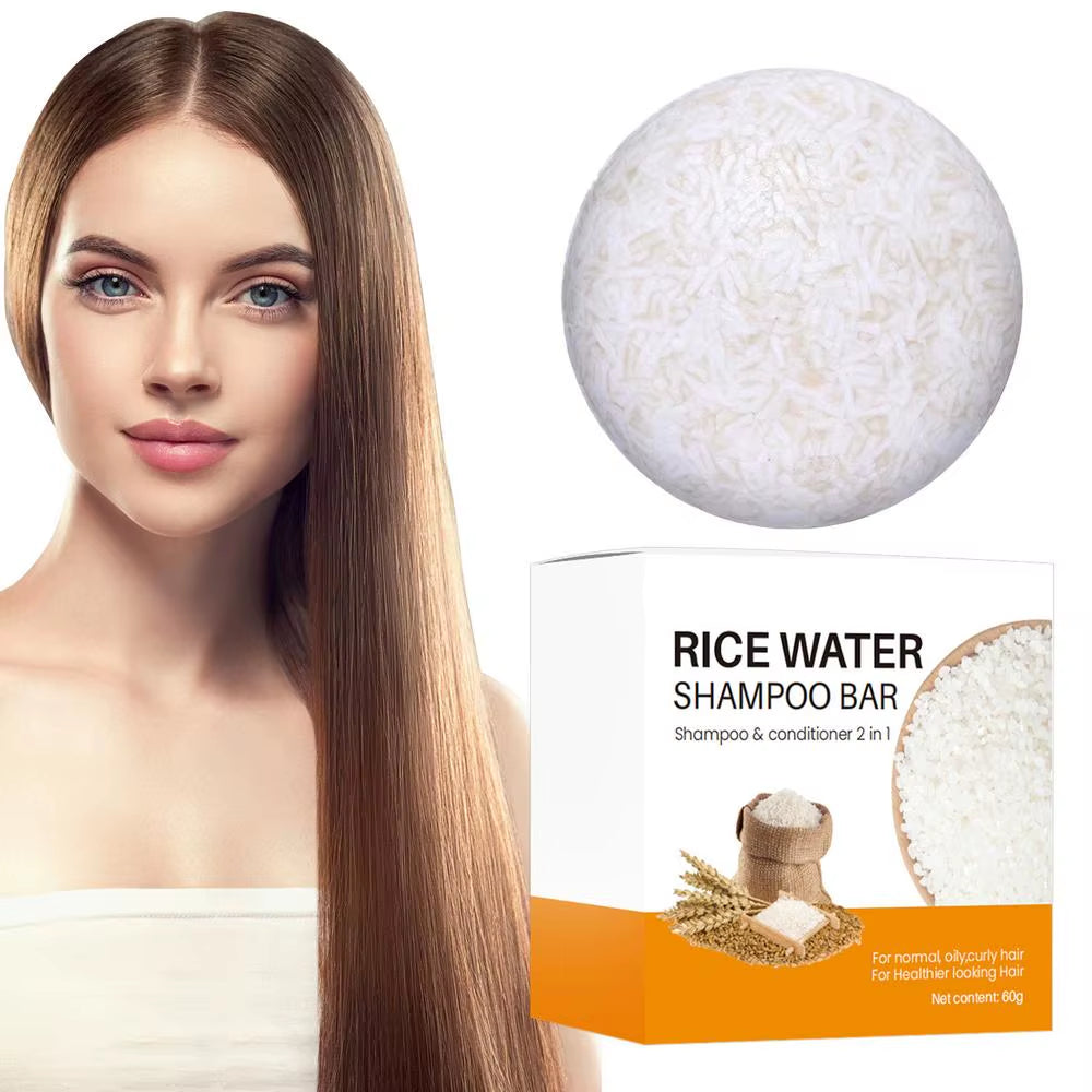Rice Water Shampoo Bar — Oil Control, Shine & Fuller-Looking Hair 60g | Shampoo | Dolcie Care