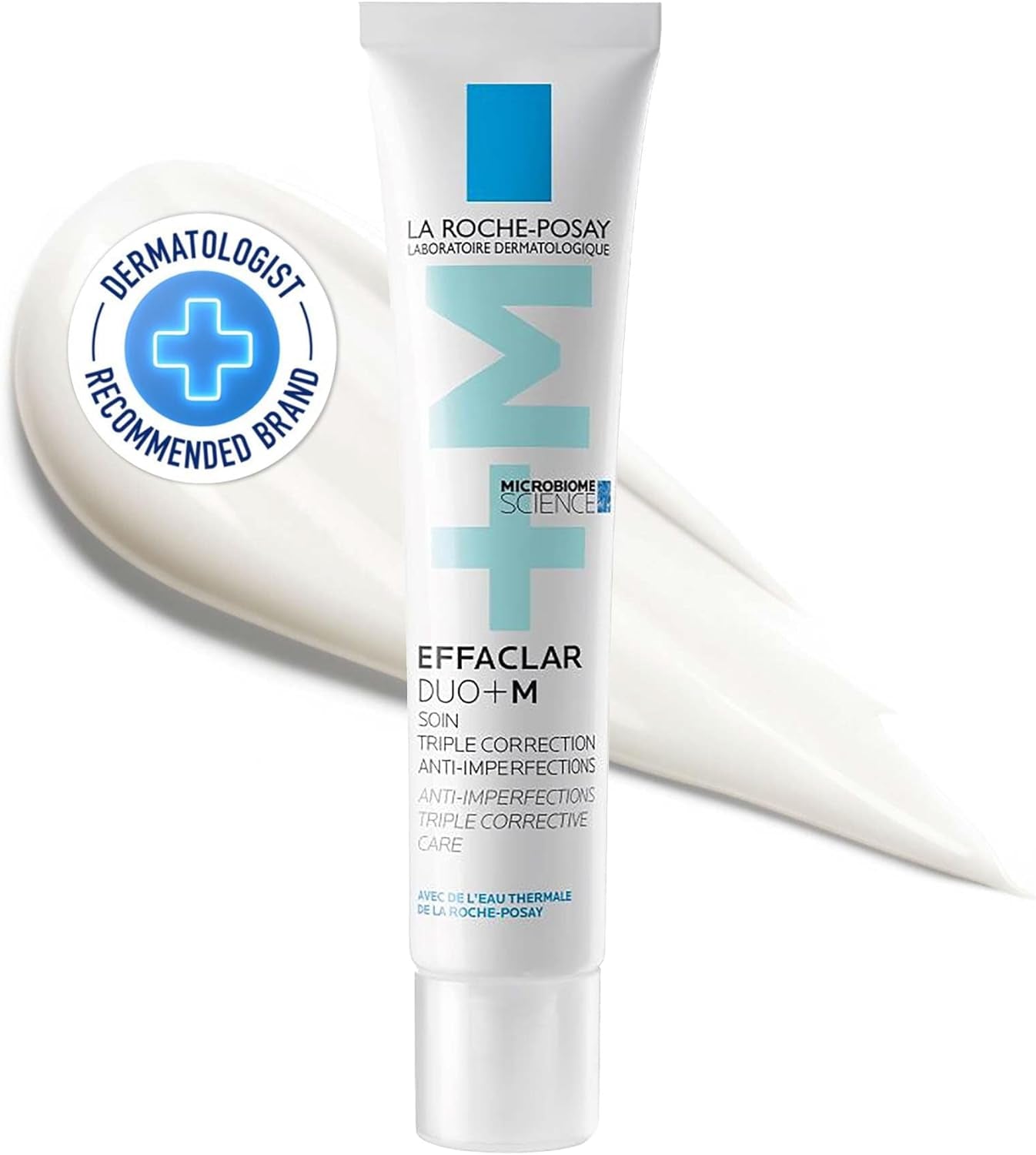 La Roche-Posay Face Moisturiser 40Ml, Effaclar Duo+M for Oily & Acne-Prone Skin, Pimples & Blackheads