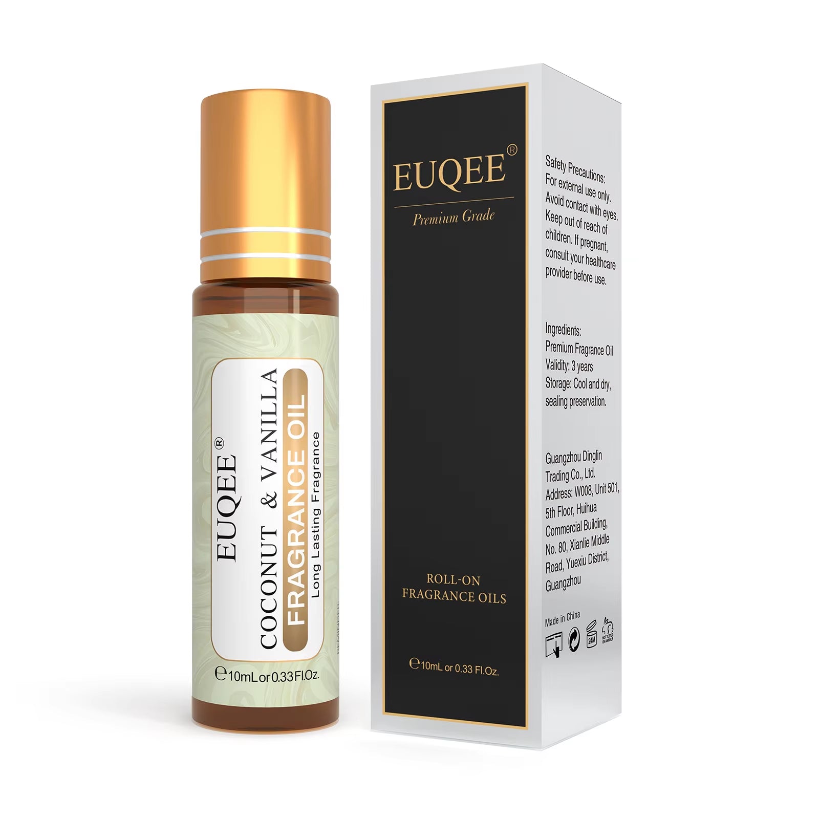 10Ml Women'S Roller Fragrance Oil-Coconut Vanilla Bubble Gum Bright Crystal Bombshell Midnight Rose Angel Aroma Oil