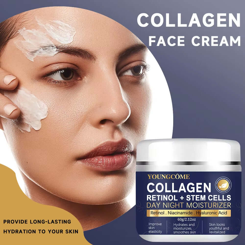 YOUNGCOME Collagen & Hyaluronic Acid Night Treatment — Anti-Wrinkle, Moisturizing, Brightening (30g / 60g / 100g) — collagen & hyaluronic acid night treatment for anti-wrinkle care, deep hydration & brightening | Anti-Aging Skin Care | Beauty & Health,Fac