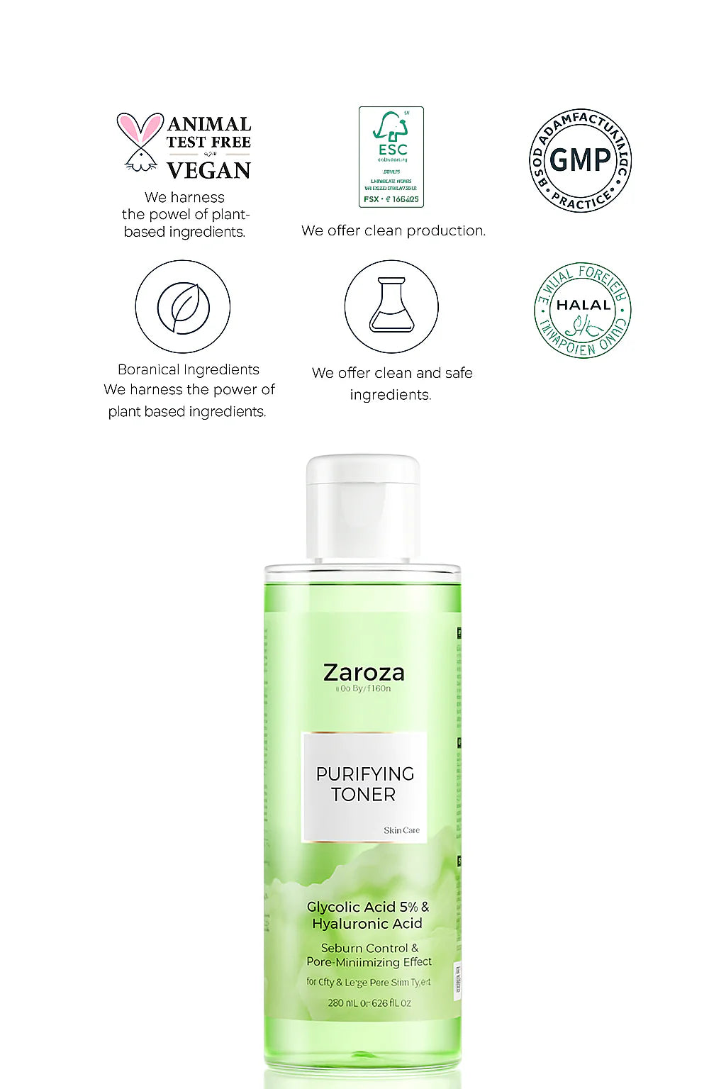 Green Tonic Purifying Pore Tightening Glycolic Acid Toner Purifying Toner 200 Ml